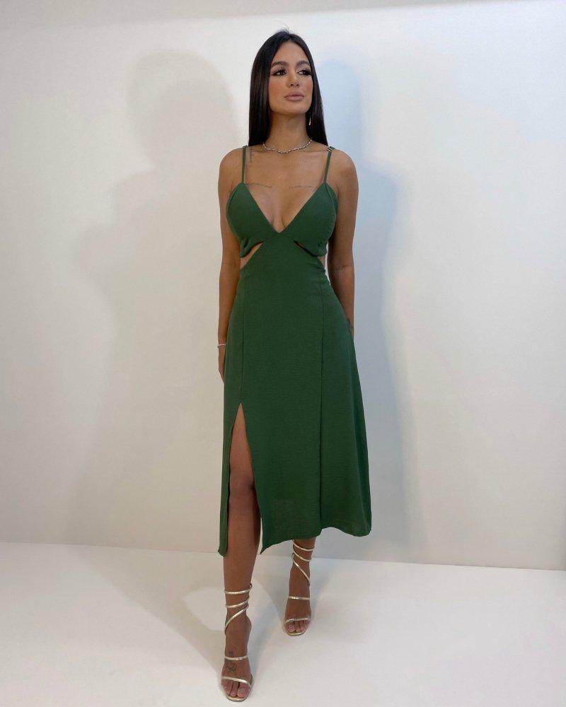 Vestido Kelly - Verde Militar - Image 5