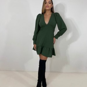 Vestido Vania - Verde Militar - Image 1