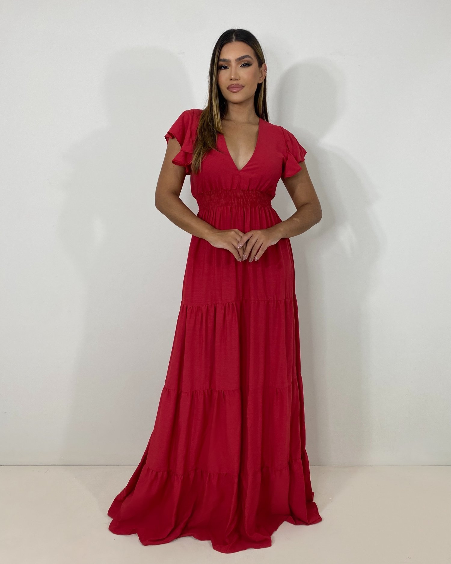 Vestido Laís Longo - Vermelho - Image 3