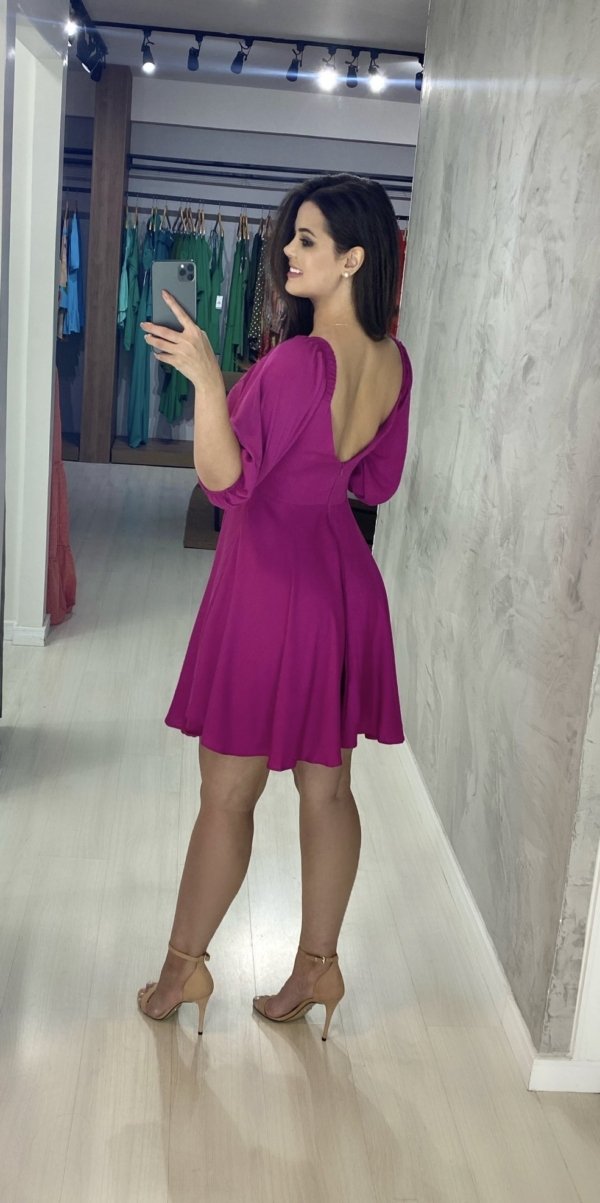 Vestido Anne - Fúcsia