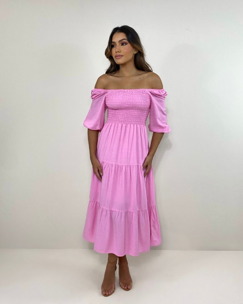 Vestido Juliana - Rosa Bebê - Image 6