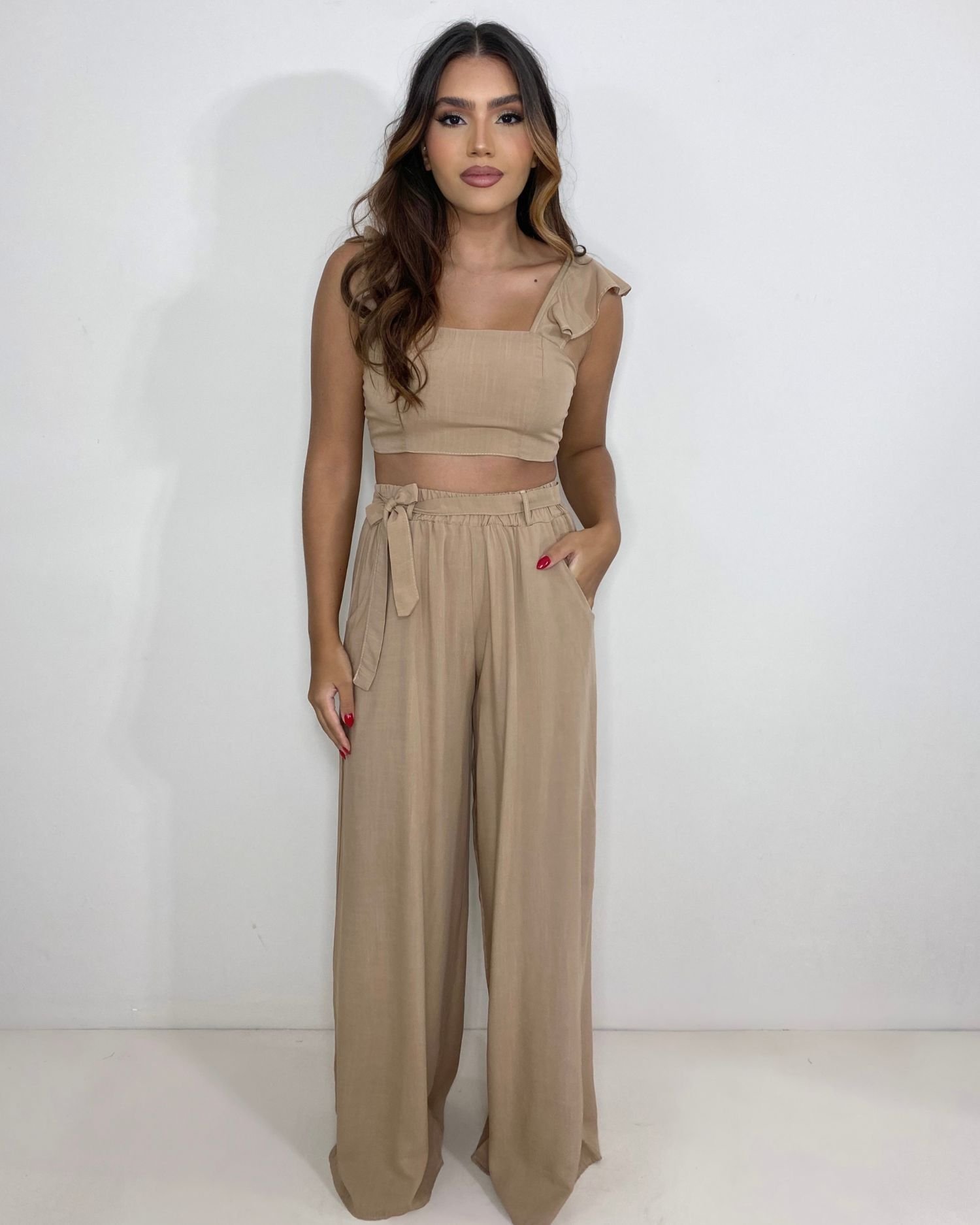 Conjunto Pantalona Samira - Nude - Image 1