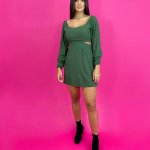 Vestido Daise – Verde Militar
