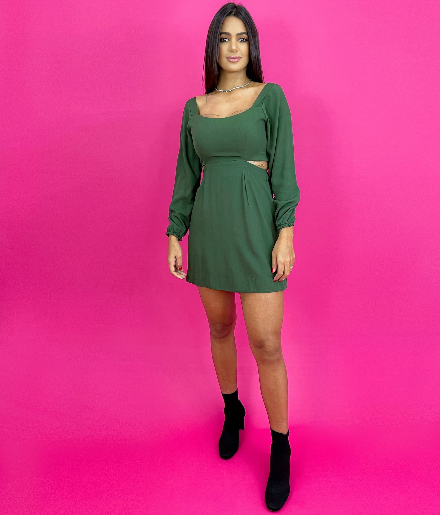 Vestido Daise - Verde Militar - Image 1