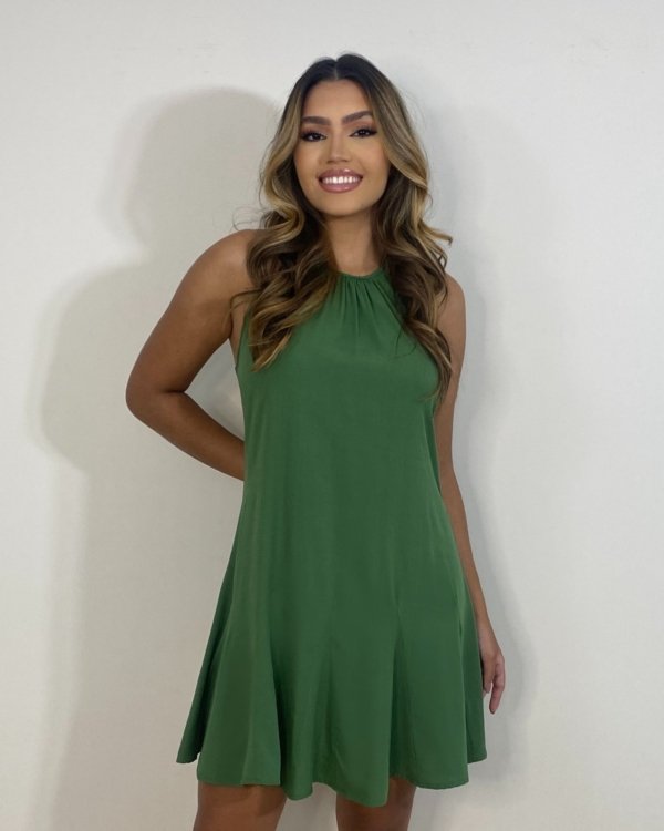 Vestido Regina - Verde Militar
