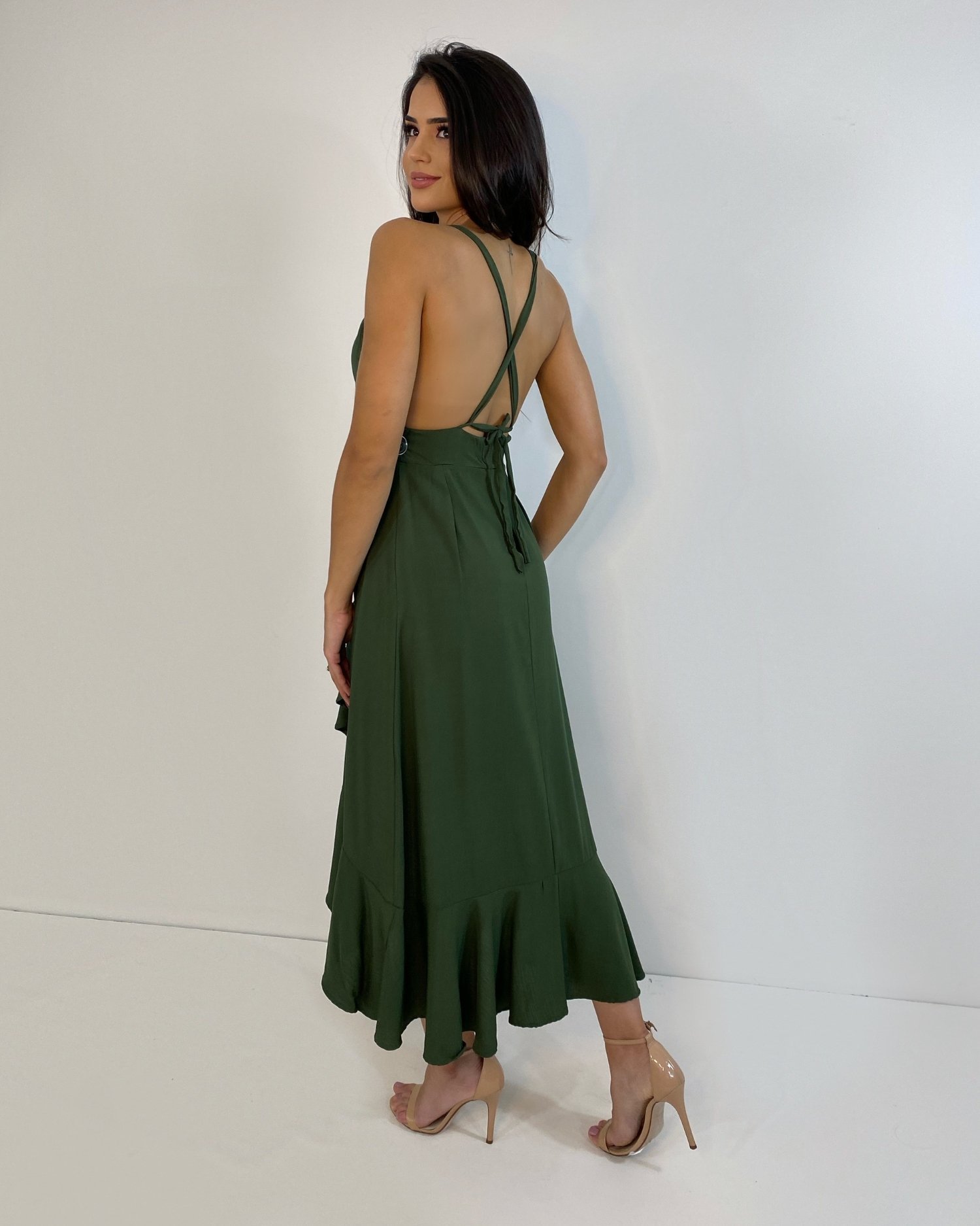 Vestido Zaya - Verde Militar - Image 4