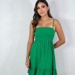 Vestido Glaucia – Verde Bandeira