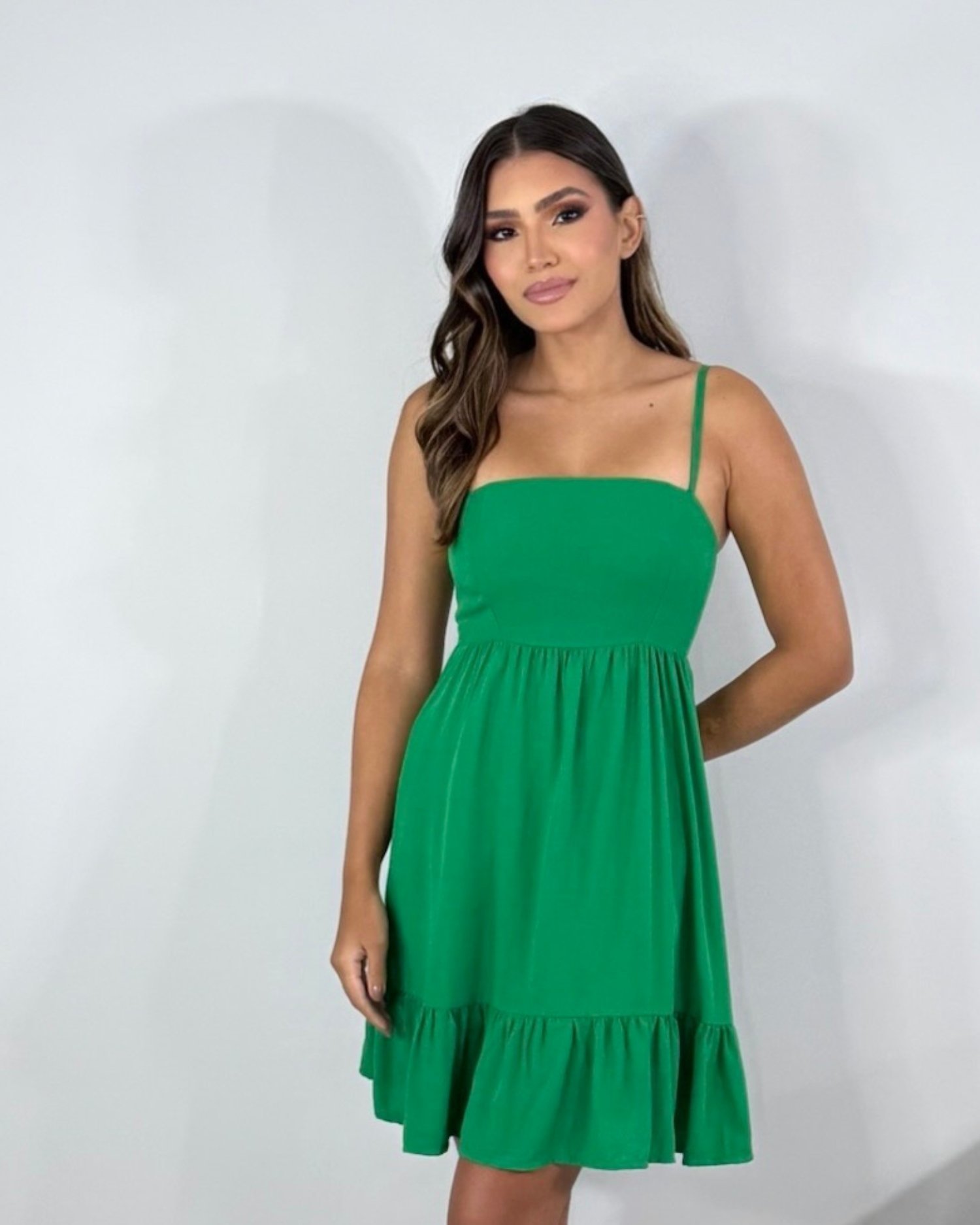 Vestido Glaucia - Verde Bandeira - Image 1