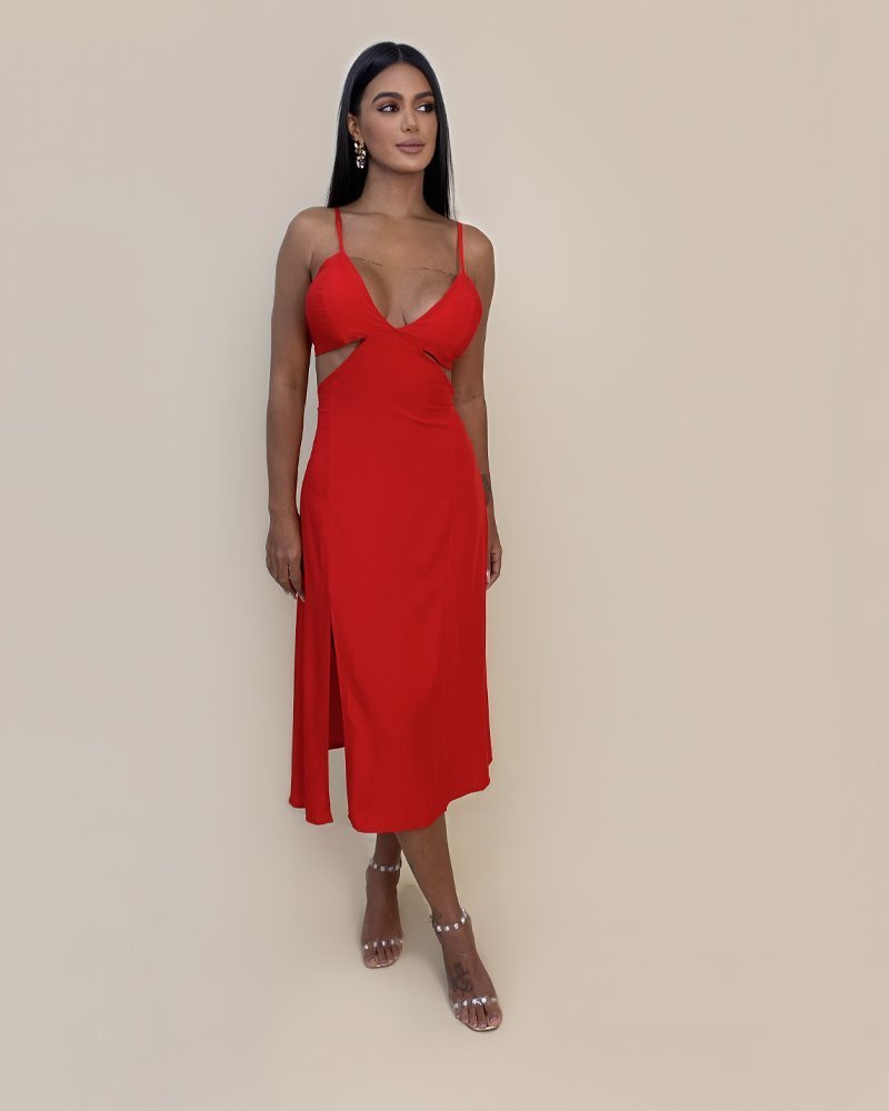 Vestido Kelly - Vermelho - Image 4