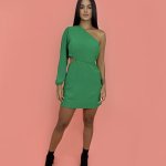 Vestido Luna em Duna – Verde Bandeira