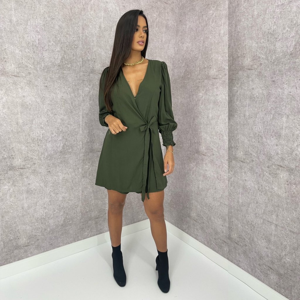 Macaquinho Pamela - Verde Militar