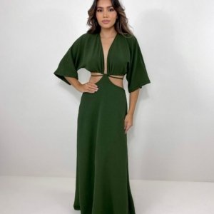 Vestido Cibele - Verde Militar - Image 2