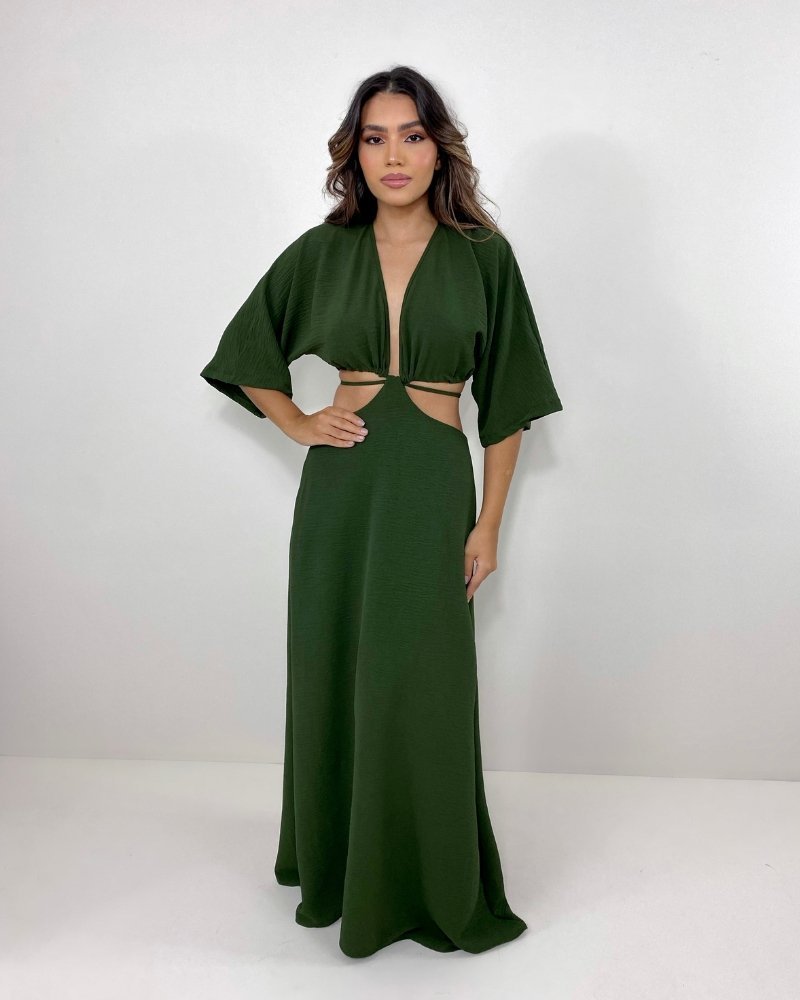 Vestido Cibele - Verde Militar - Image 2