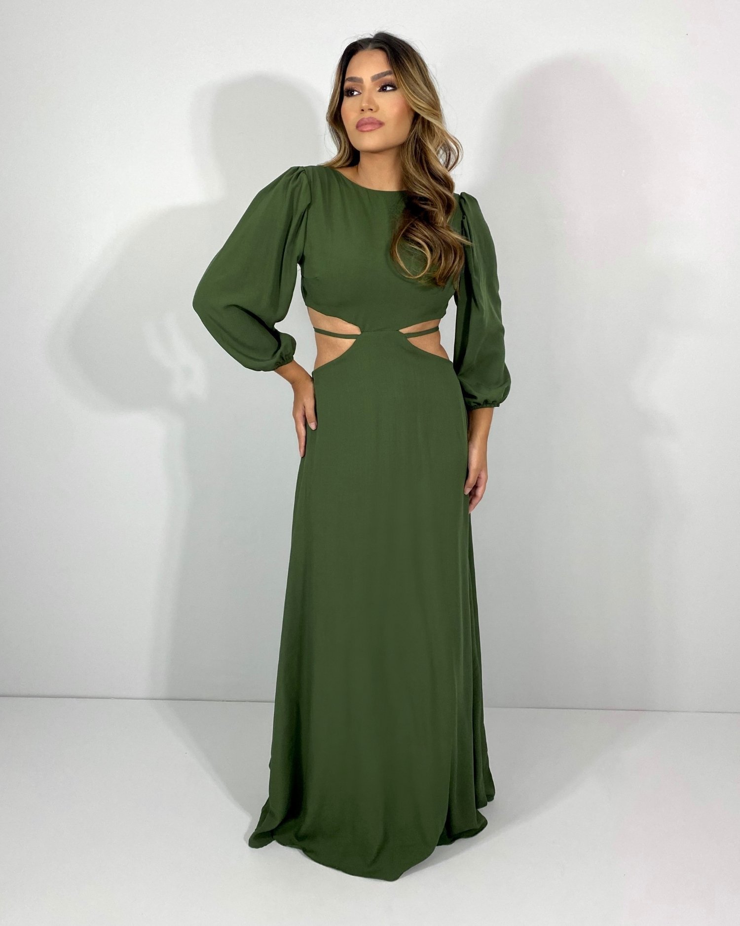 Vestido Giza - Verde Militar - Image 1