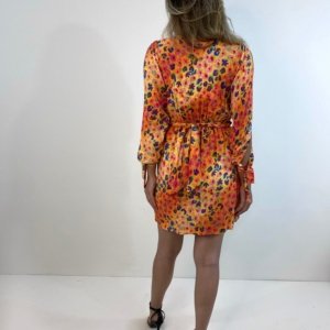 Vestido Marília - Floral Animal Print Amarelo - Image 3