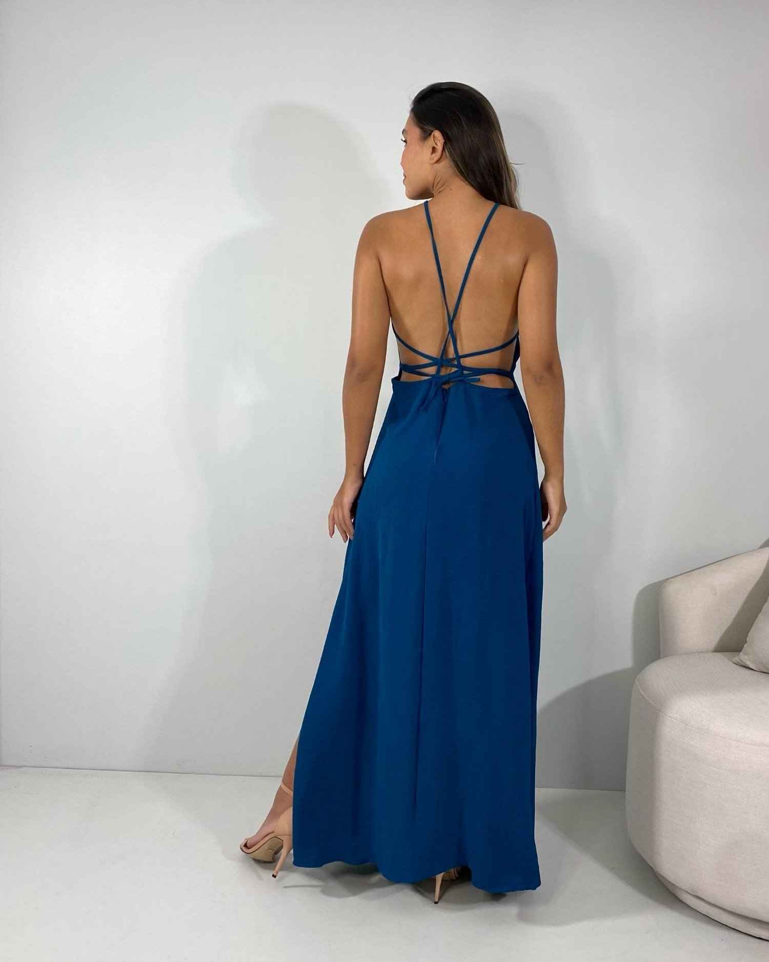 Vestido Lee - Azul Petróleo - Image 4