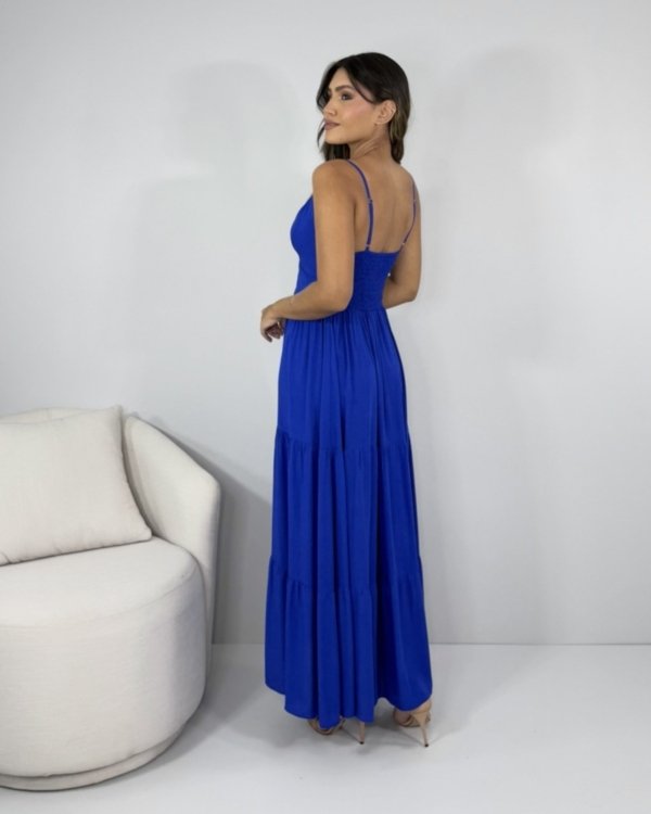 Vestido Helô - Azul Royal