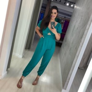 Macacão Fernanda - Turquesa - Image 1