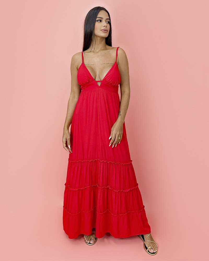 Vestido Raquel - Vermelho - Image 4