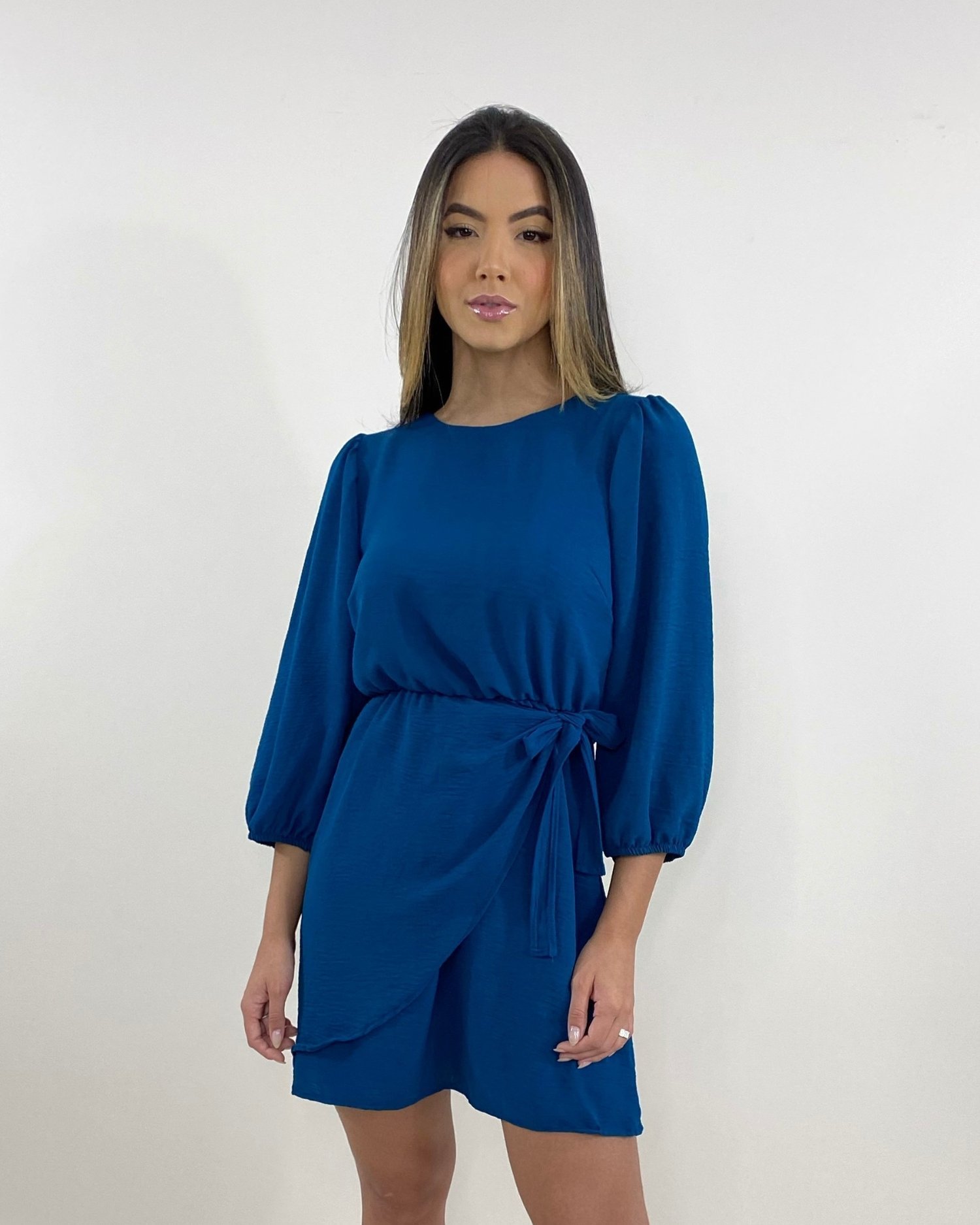 Vestido Ana Júlia - Azul Petróleo - Image 1