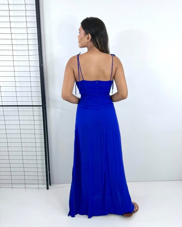 Vestido Drica Longo - Azul Royal