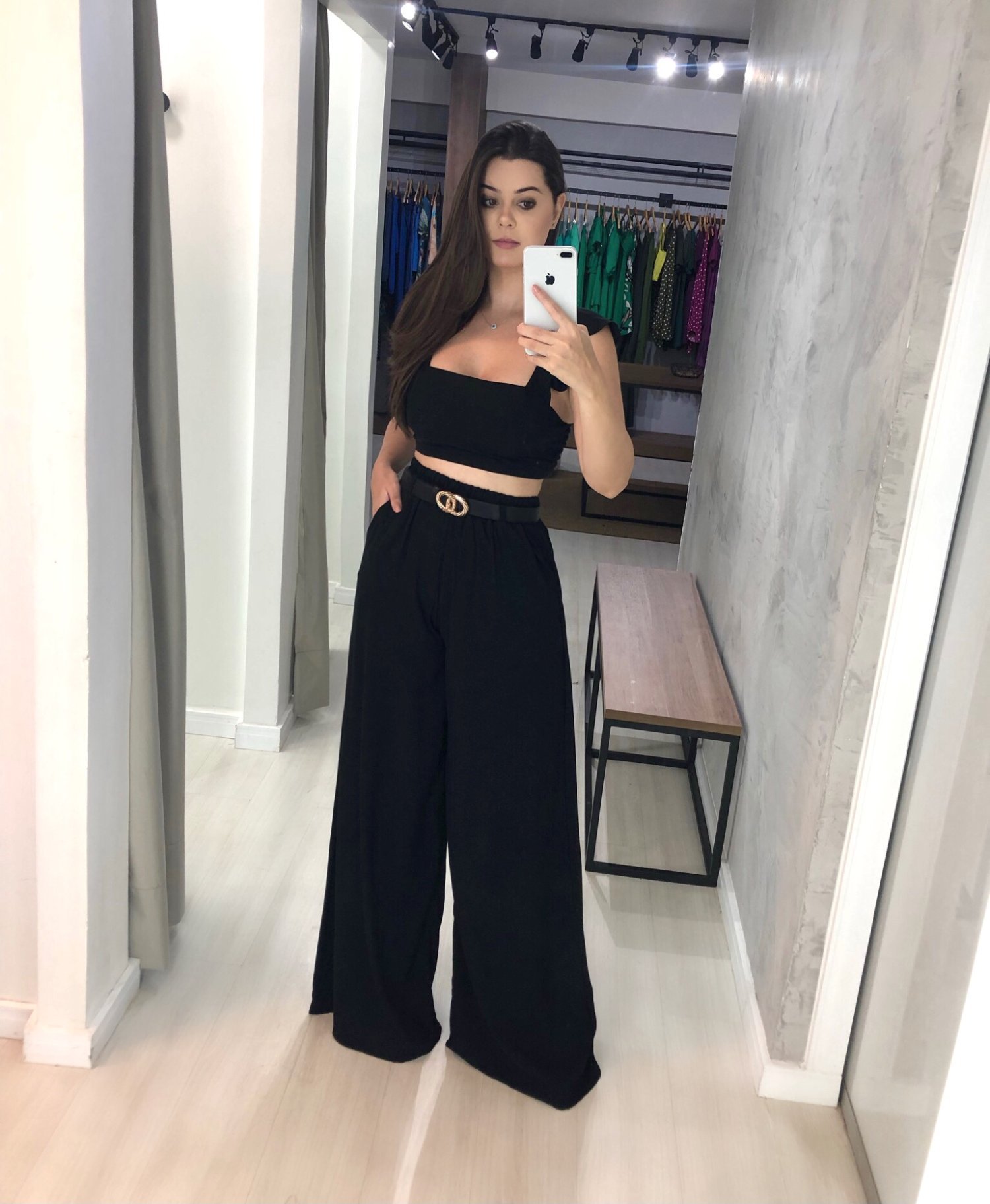 Cropped Samira - Preto - Image 1