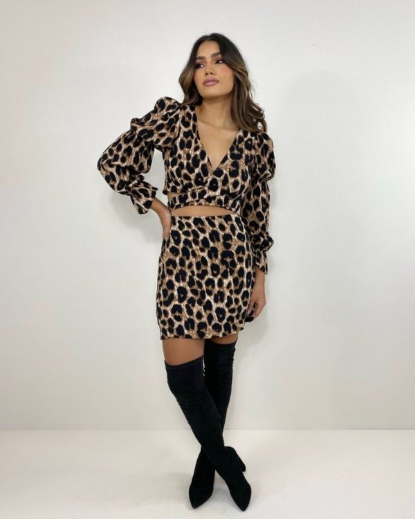 Conjunto Sheila - Animal Print