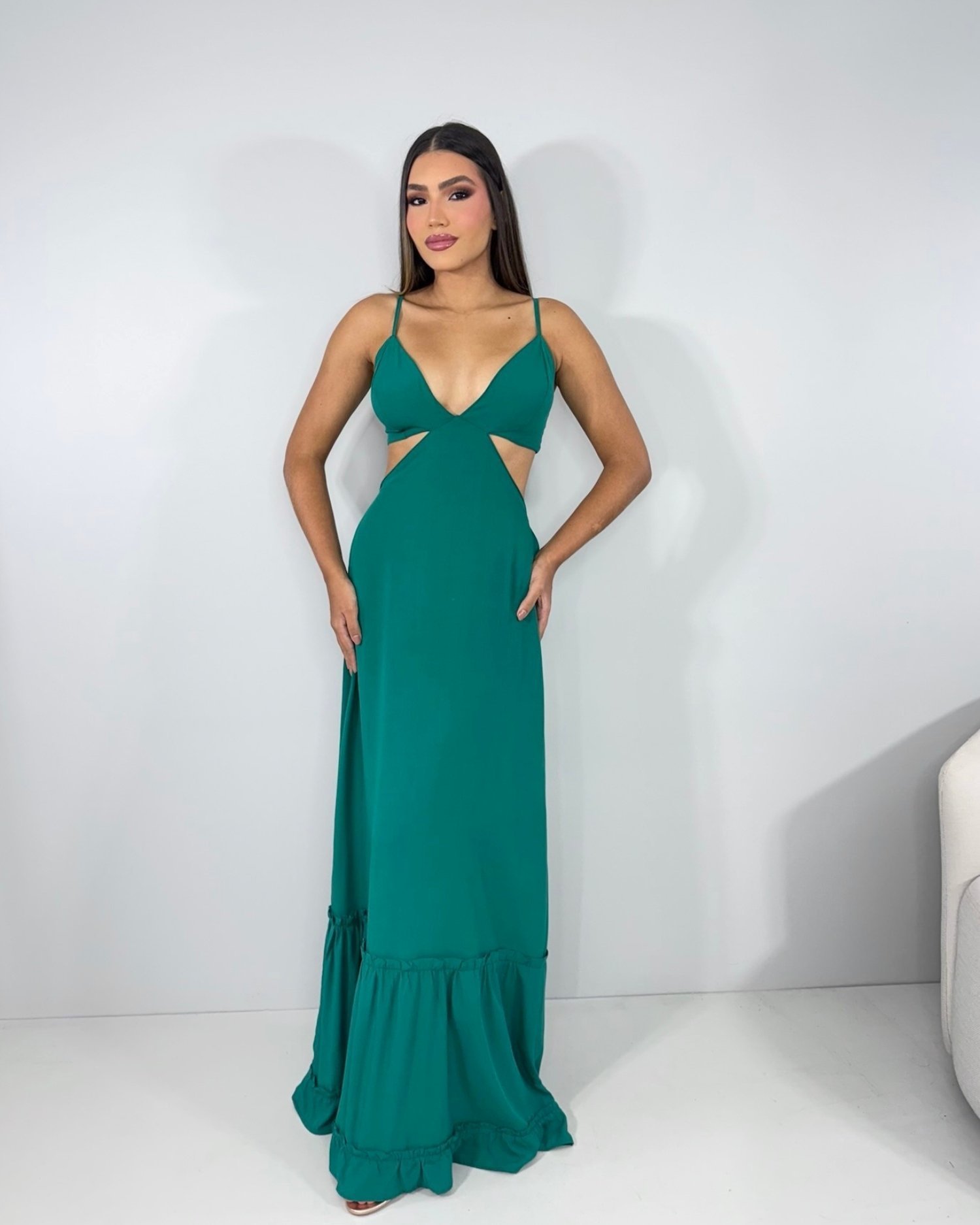 Vestido Launa - Verde Amazônia - Image 2