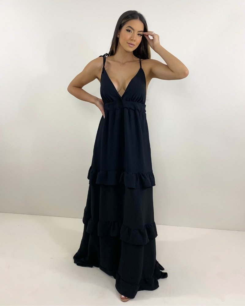 Vestido Elsa - Preto - Image 1
