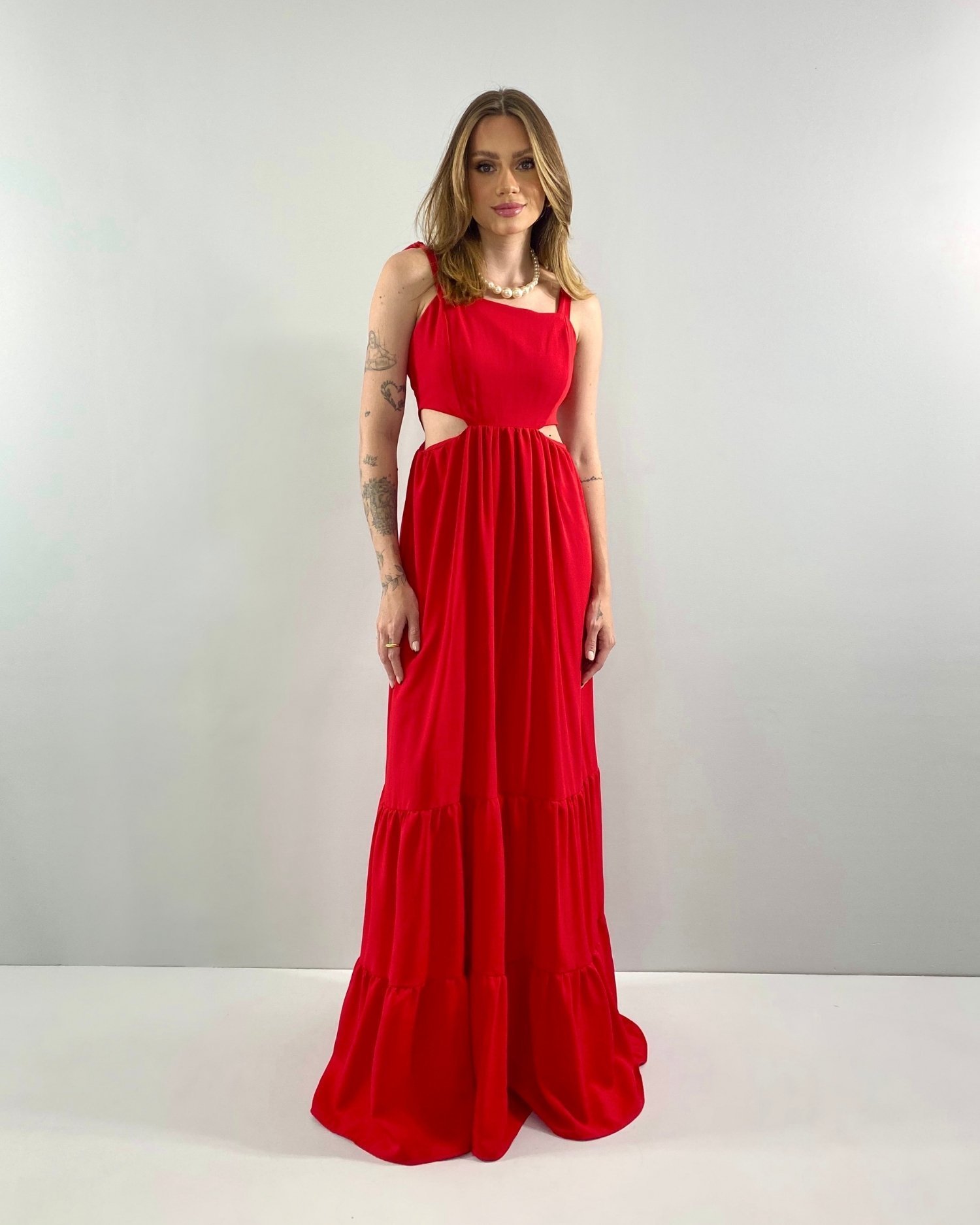 Vestido Pérola - Vermelho - Image 2