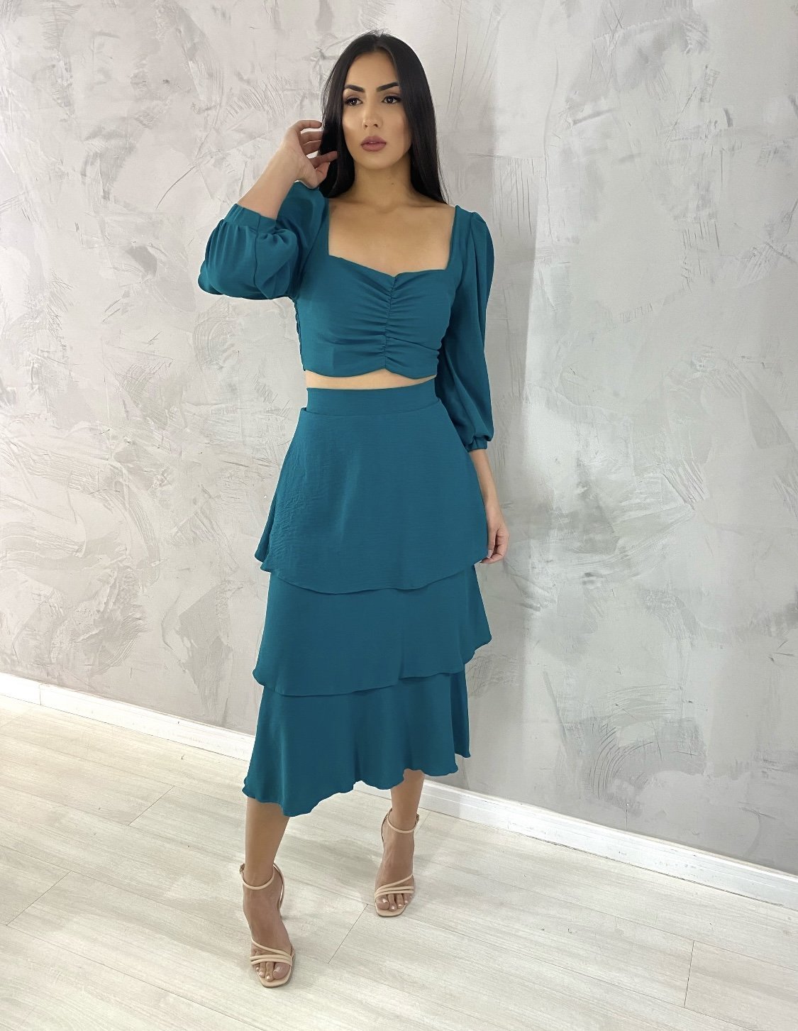 Cropped Olga em Duna - Verde Esmeralda - Image 1