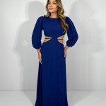 Vestido Giza – Azul Marinho