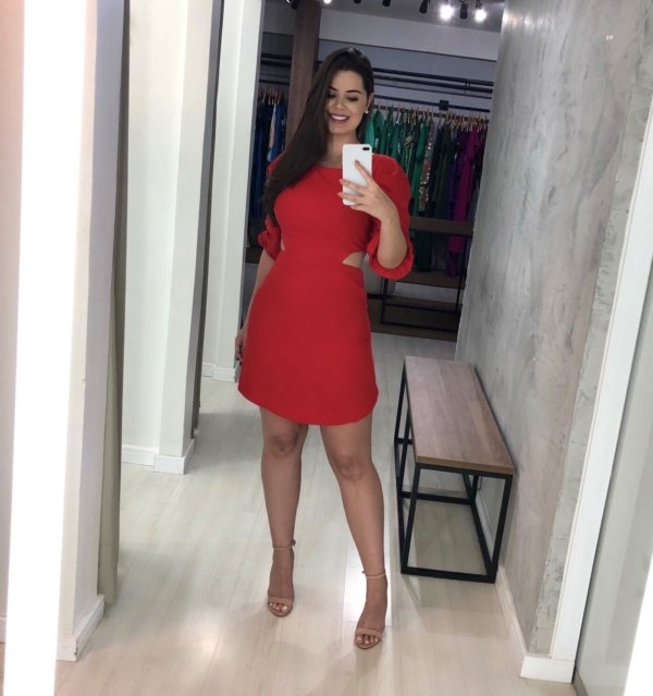 Vestido Thainá - Vermelho