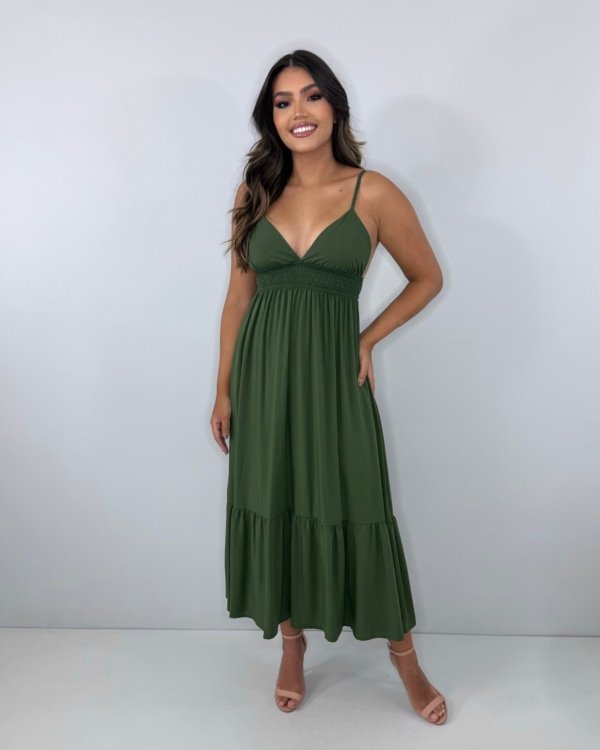 Vestido Beatriz - Verde Militar