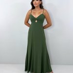 Vestido Eliana – Verde Militar