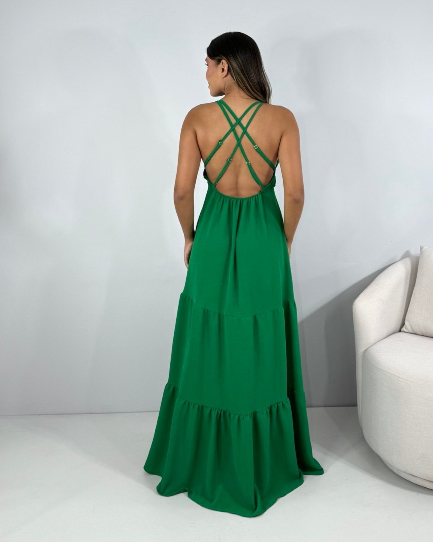 Vestido Noely - Verde Bandeira - Image 2