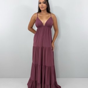 Vestido Sophia - Marrom - Image 1