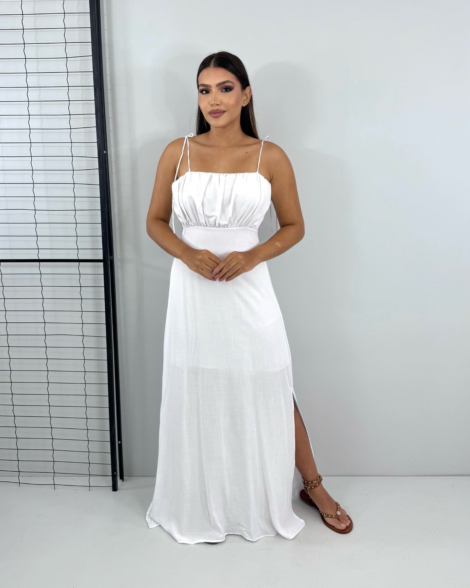 Vestido Drica Longo - Branco - Image 2