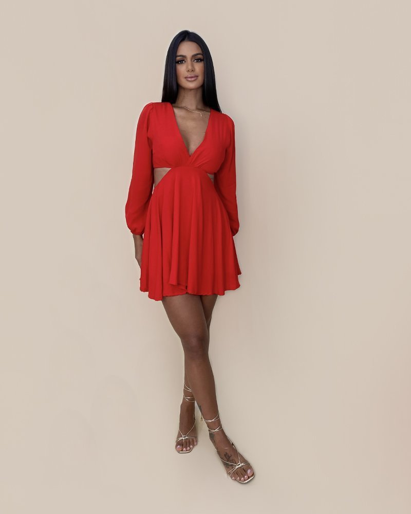 Vestido Leona - Vermelho - Image 1