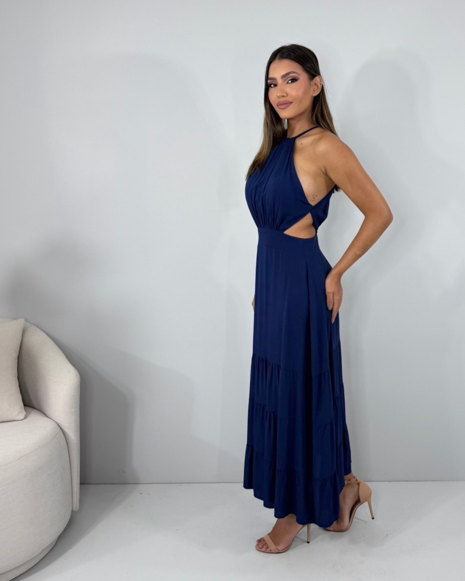 Vestido Estefane - Azul Marinho - Image 4