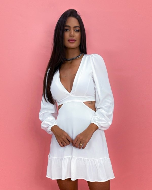 Vestido Cláudia - Branco