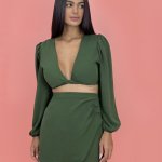 Cropped Simone – Verde Militar