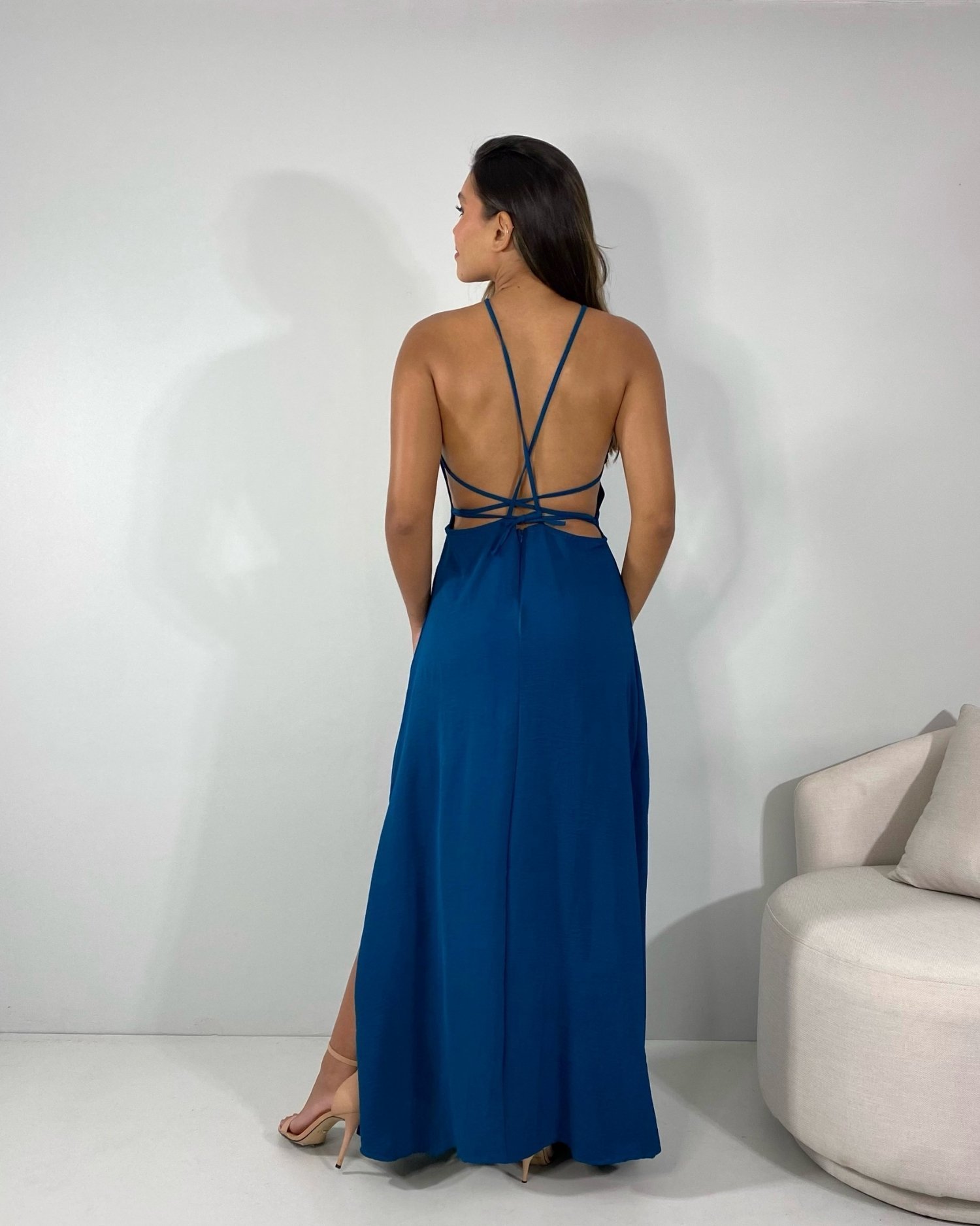 Vestido Lee - Azul Petróleo - Image 2