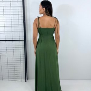 Vestido Drica Longo - Verde Militar - Image 4