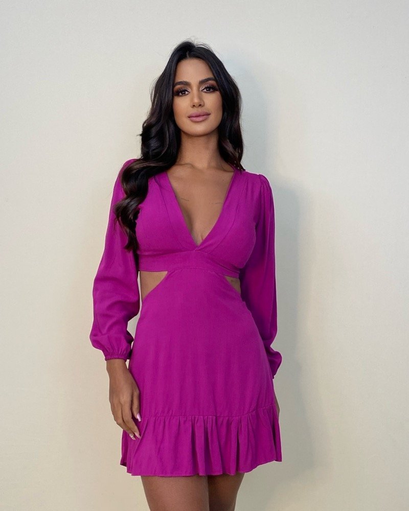 Vestido Cláudia - Fúcsia - Image 1