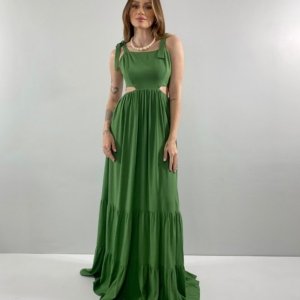 Vestido Pérola - Verde Militar - Image 1