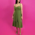 Vestido Evelyn – Verde Militar