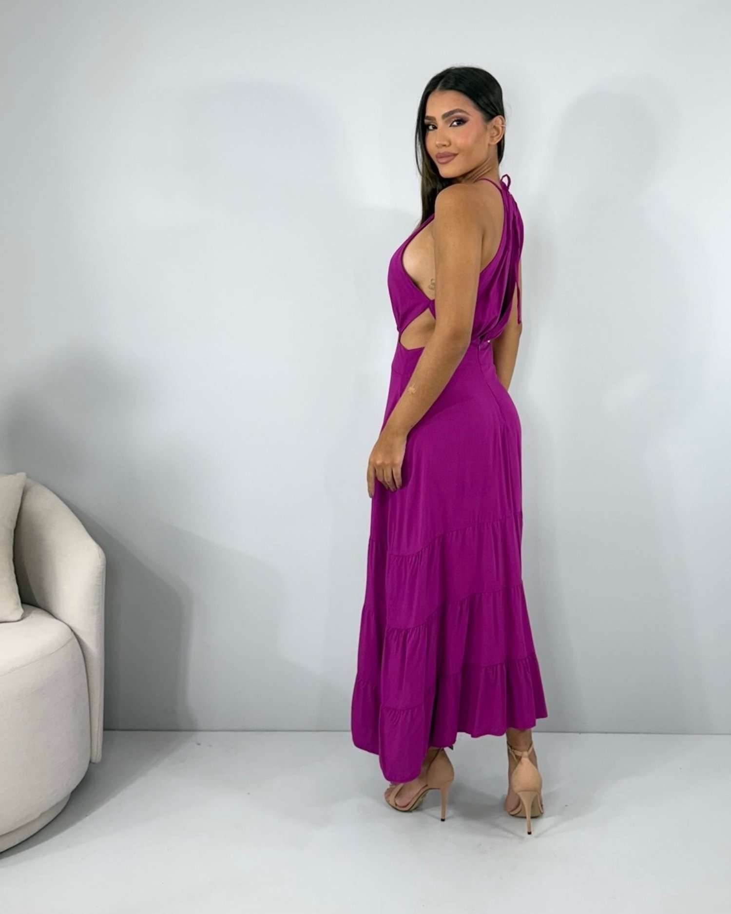 Vestido Estefane - Fúcsia - Image 10