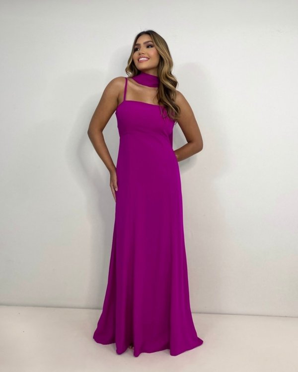 Vestido Lina - Fúcsia