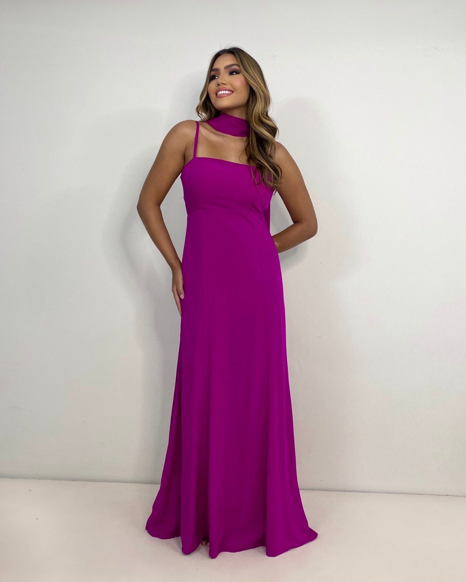 Vestido Lina - Fúcsia - Image 1